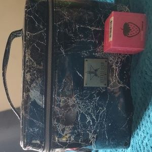 Jeffree Star Black Marbled Travel Bag with LipScrub